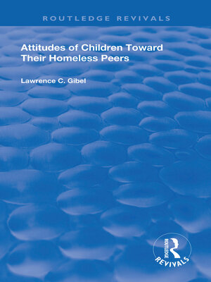 cover image of Attitudes of Children Towards Their Homeless Peers